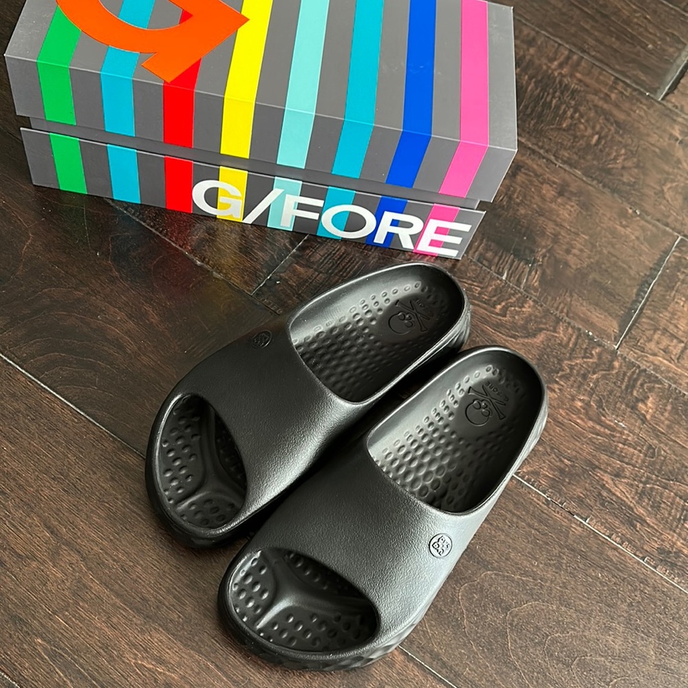 NIB G/FORE Slides/Sandals sz US 10 black unisex